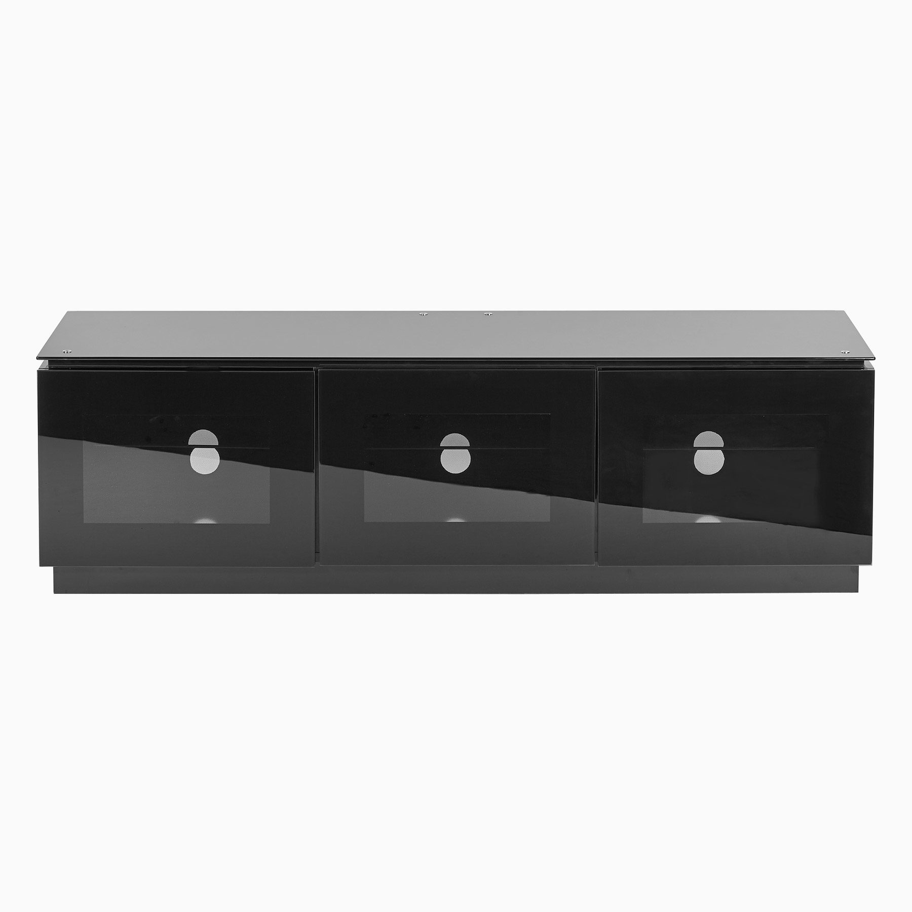 Diamond Mmt D1500 3 Black Gloss Tv Cabinet For Up To 65 Screens Fully Assembled