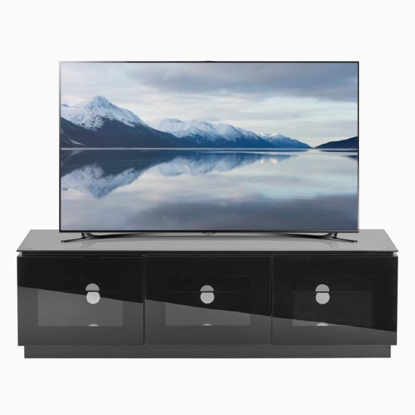 Diamond Mmt D1500 3 Black Gloss Tv Cabinet For Up To 65 Screens Fully Assembled