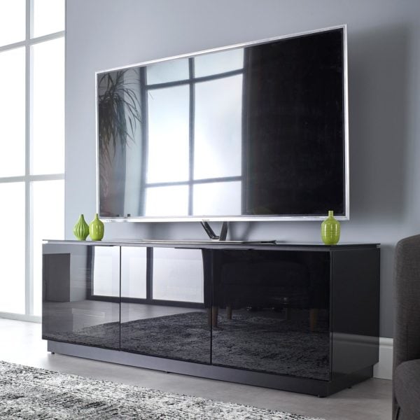 Mmt D1500 Large Black Gloss Tv Cabinet Life 02