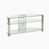 Jet mmt cl1000 clear glass corner tv stand