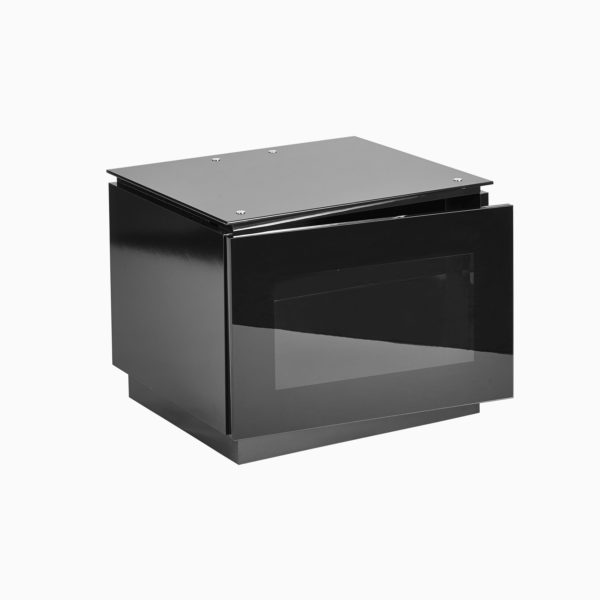 Diamond MMT 550B small black gloss tv cabinet main door