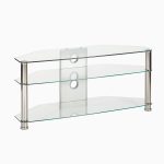 Jet MMT-CL1150 Clear Glass Corner TV Stand for up to 55" screens
