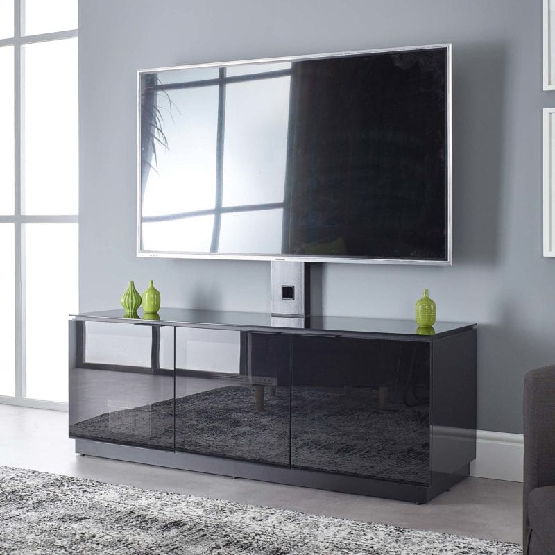 Black TV with mount for up to 65 inch TV MMTD1500XArm