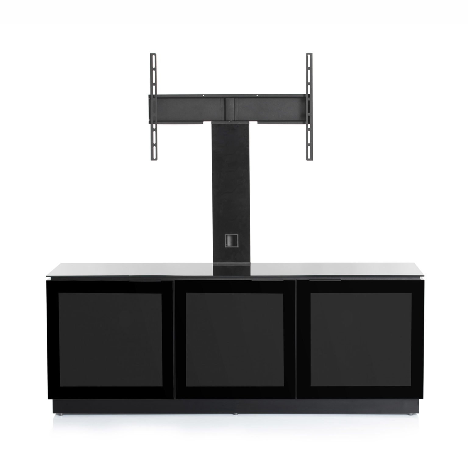 Black TV with mount for up to 65 inch TV MMTD1500XArm