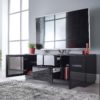Mmt C1500 Large Black Gloss Tv Cabinet Life Open