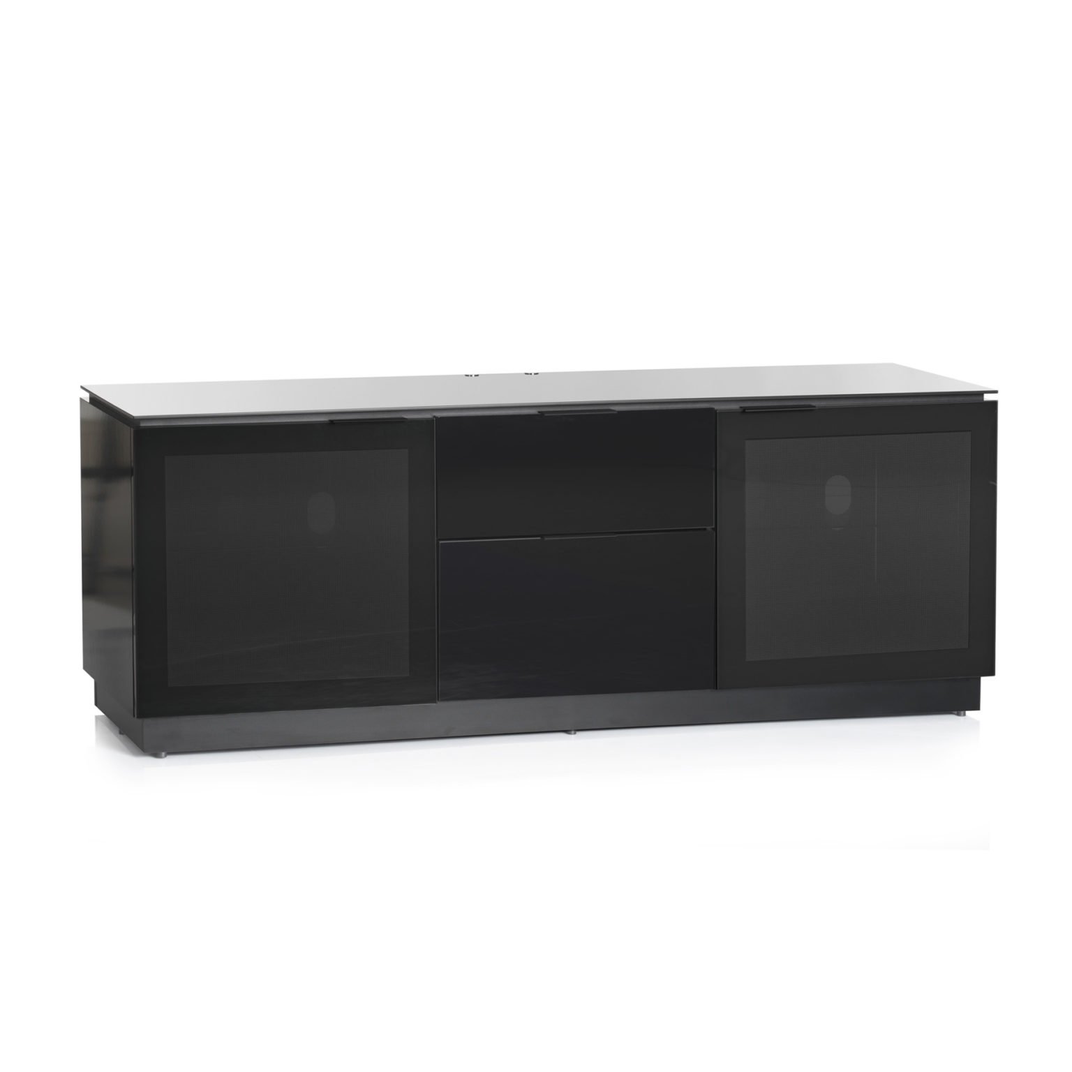 Black Gloss TV Unit up to 80 inch Flat Screen TV MMTD1800