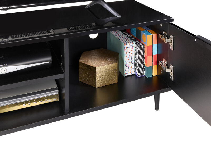 sd ht01 black gloss tv cabinet for up to 60 inch screens