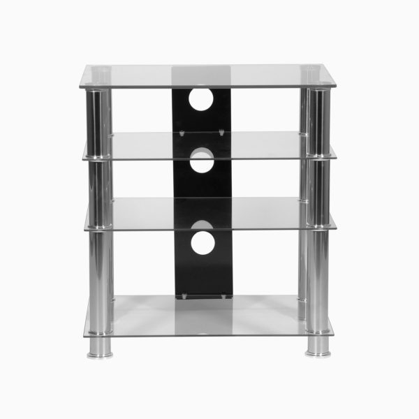 MMT LHFCCH650 clear glass hifi rack front