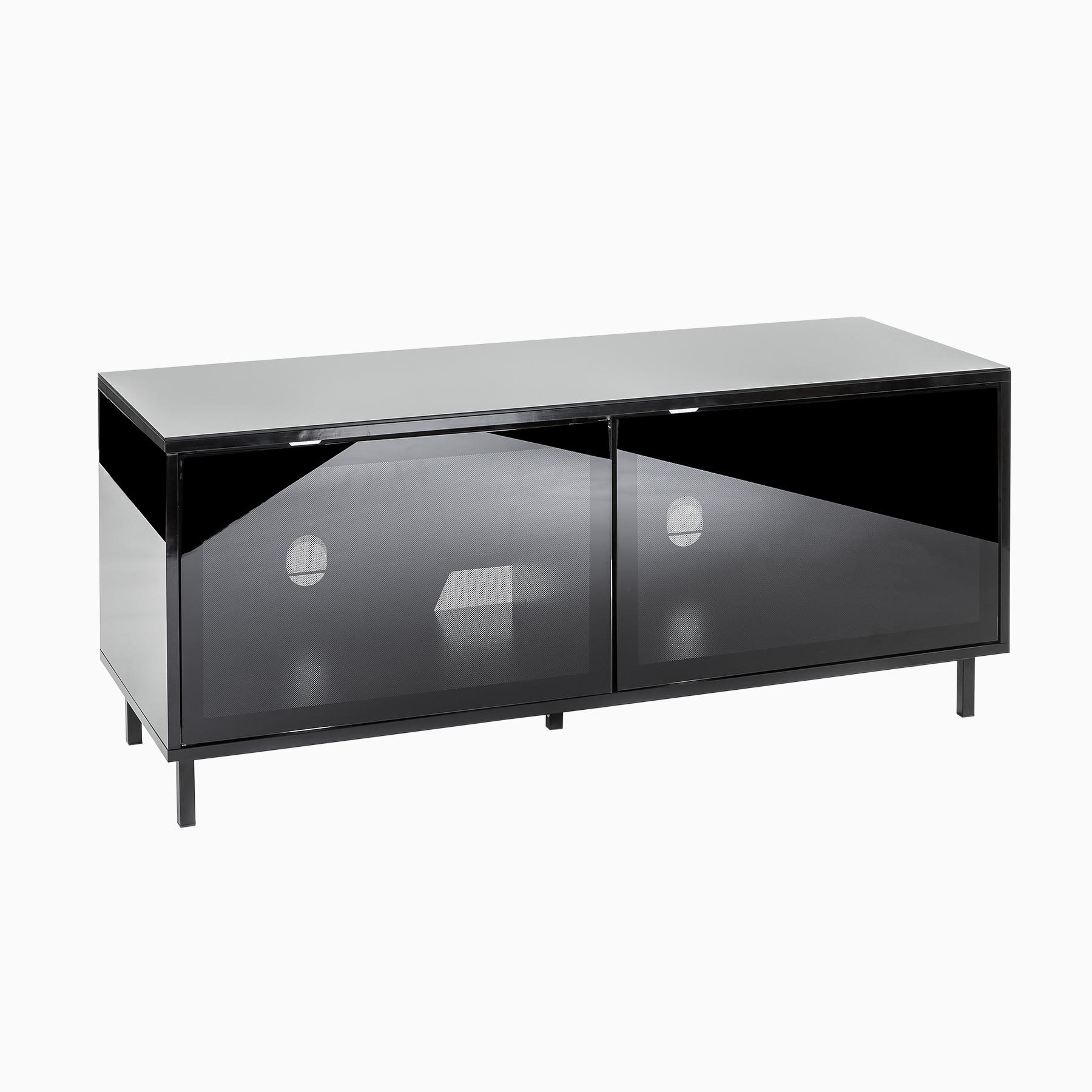Inertia Stratos DDSETVC-1200BLK Black gloss TV cabinet for up to 55" screens