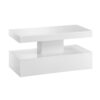 au5141 white coffee table with led lighting