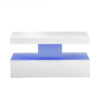 au5141 white coffee table with led lighting