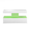 au5141 white coffee table with led lighting