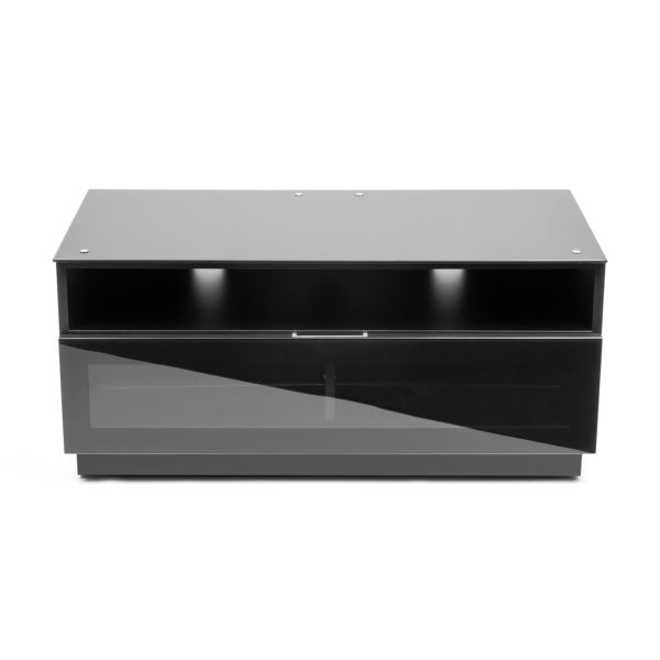 Mmt D1000 Black Gloss Tv Cabinet Front