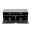 Mmt D1000 Black Gloss Tv Cabinet Front Open