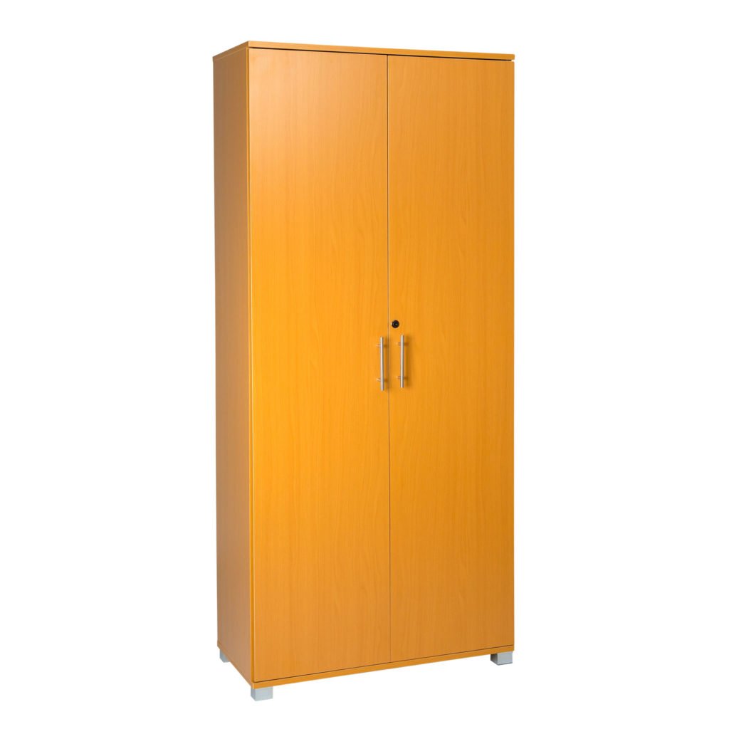 SDIV08 Storage 2 Locking Doors Beech Effect Wood 180cm