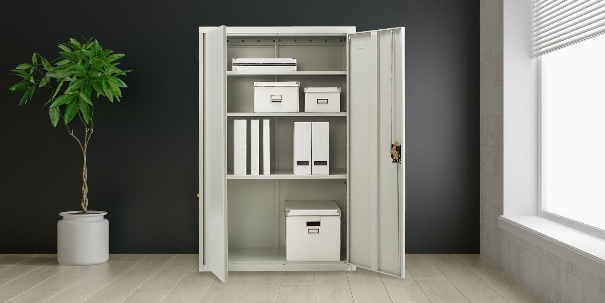 Fc A14 Grey 2 Door Steel Storage Cabinet Life