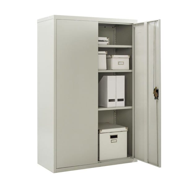 Fc A14 Grey 2 Door Steel Storage Cabinet Open
