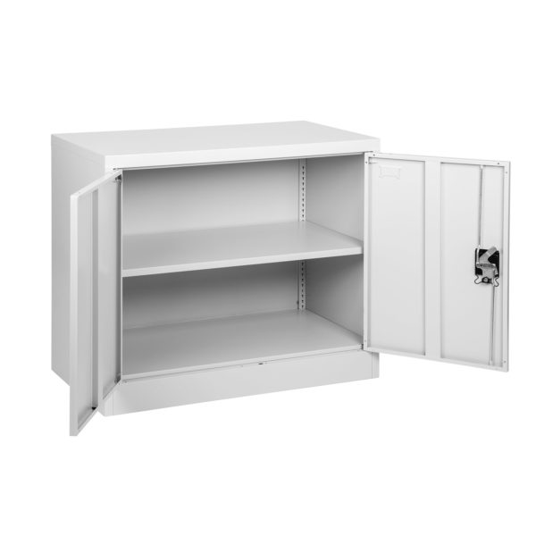 Fc A9g 730 Grey Compact Metal Office Cabinet Open