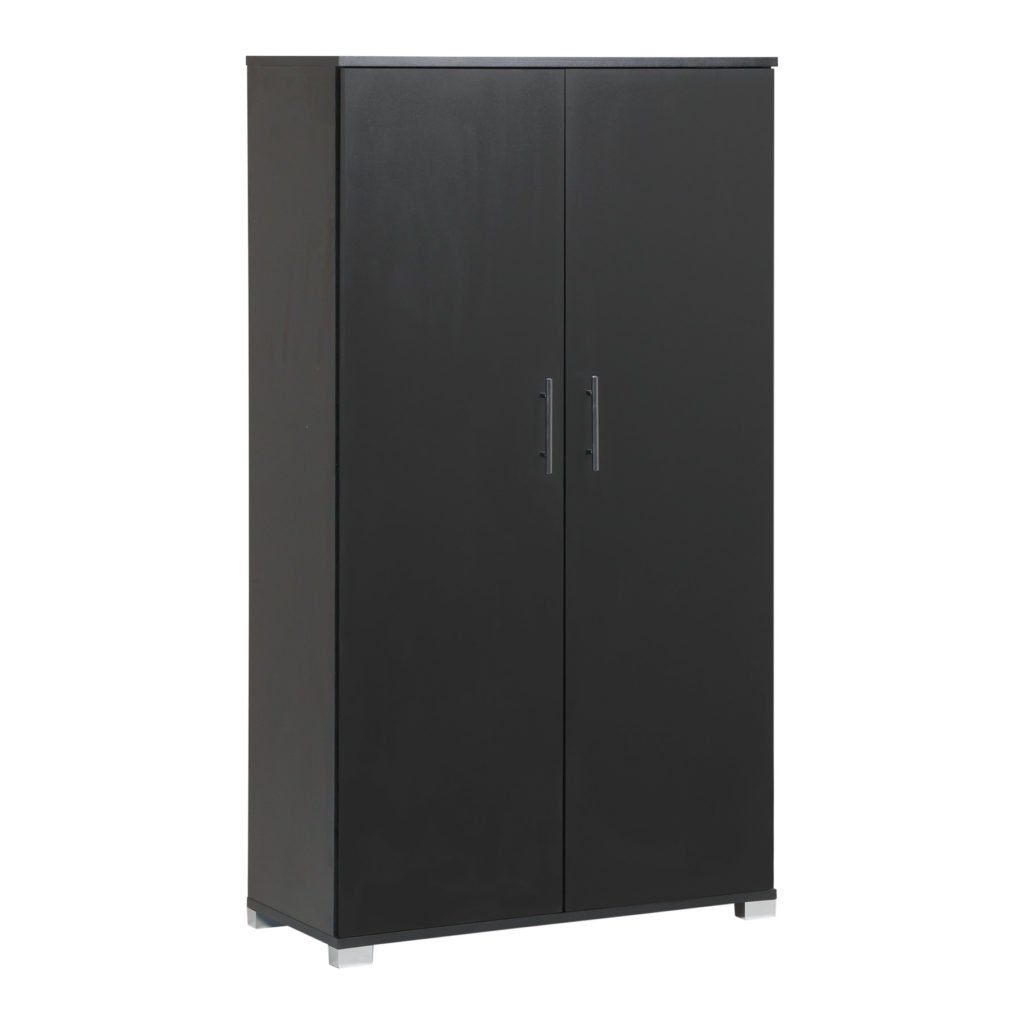 SDIV02 Black 2 Door Storage Locking Doors 1400mm