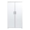 Sd Iv02 White 2 Door Storage Cabinet Locking Doors Front