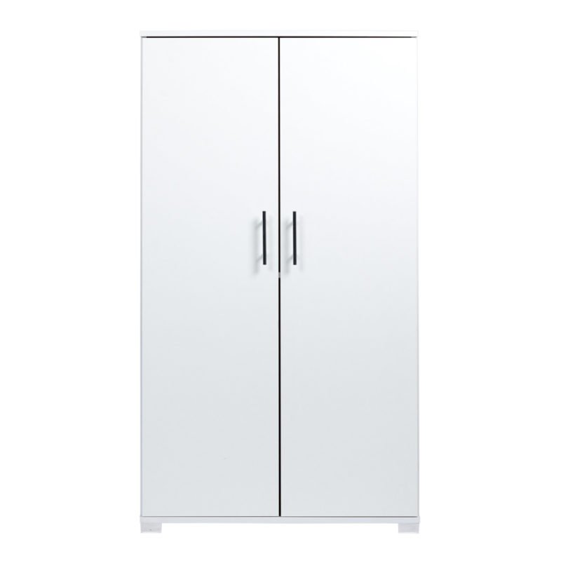Sd Iv02 White 2 Door Storage Cabinet Locking Doors Front