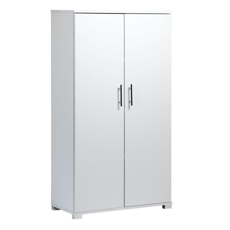 Sd Iv02 White 2 Door Storage Cabinet Locking Doors Main
