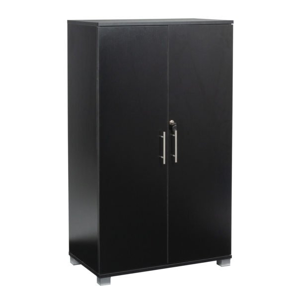 Sd Iv04 Black 2 Door Storage Cabinet Locking Doors Main