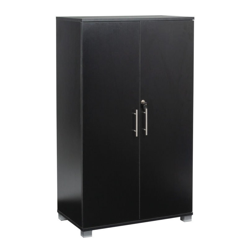 Sd Iv04 Black 2 Door Storage Cabinet Locking Doors Main