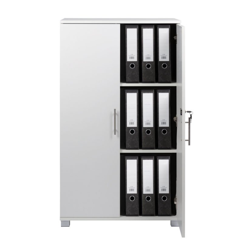 Sd Iv04 White 2 Door Storage Cabinet Locking Doors Front Open