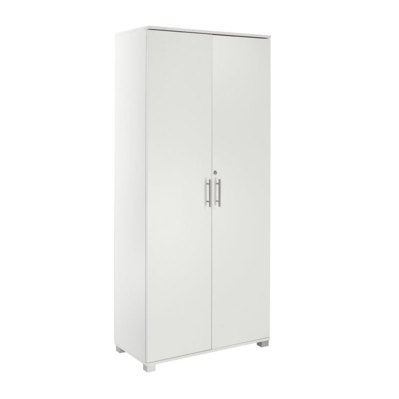 Sd Iv08 White 2 Door Storage Cabinet Locking Doors Main