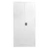 Fc A18 Tall White Metal Office Cabinet Front
