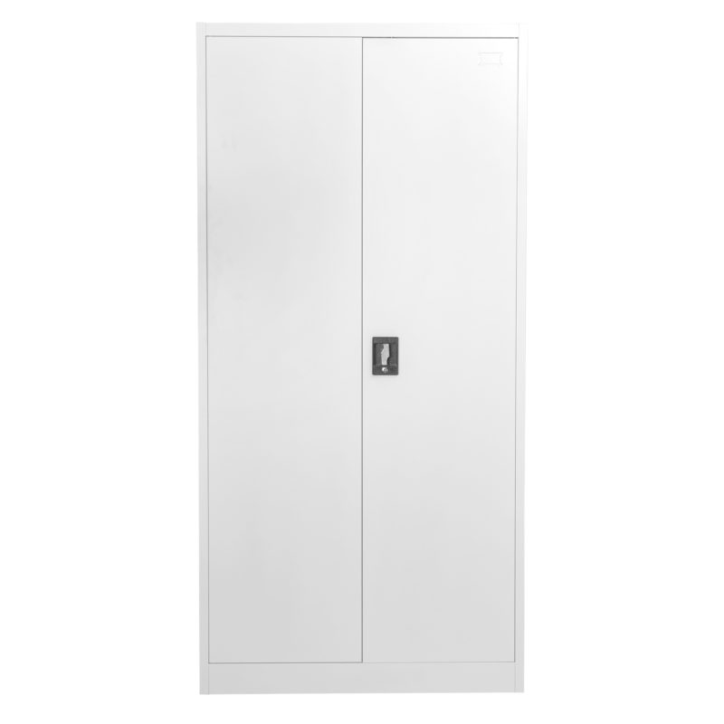 Fc A18 Tall White Metal Office Cabinet Front