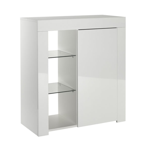 Sib01 Small White Sideboard Display Cabinet Main