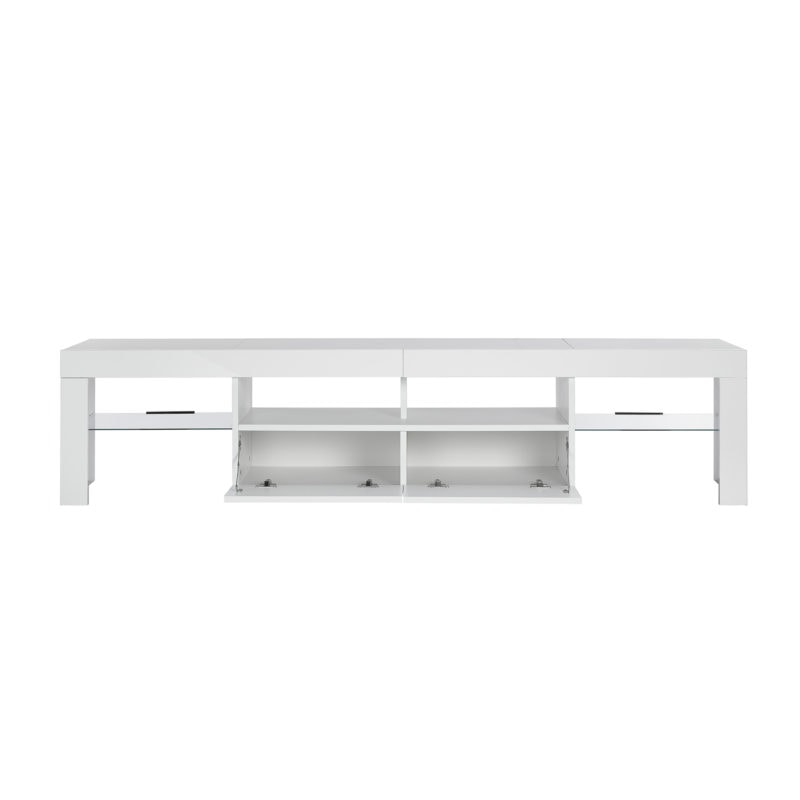 tb 1705 white tv cabinet front open