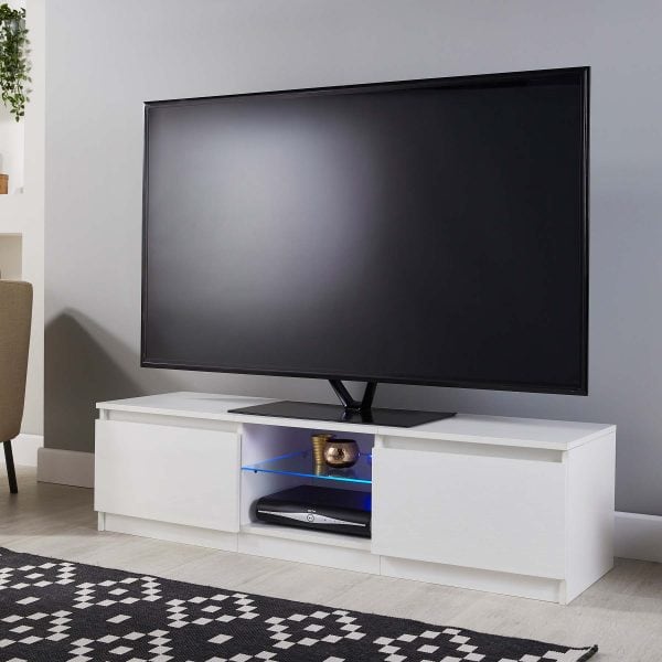 rtv1400 white gloss led light tv cabinet life 02