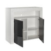 sib02 white black sideboard display cabinet open