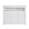 sib04 three door white sideboard cabinet front