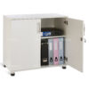 sd iv07 white 2 door storage cabinet with locking doors 750mm