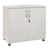 sd iv07 white 2 door storage cabinet with locking doors 750mm