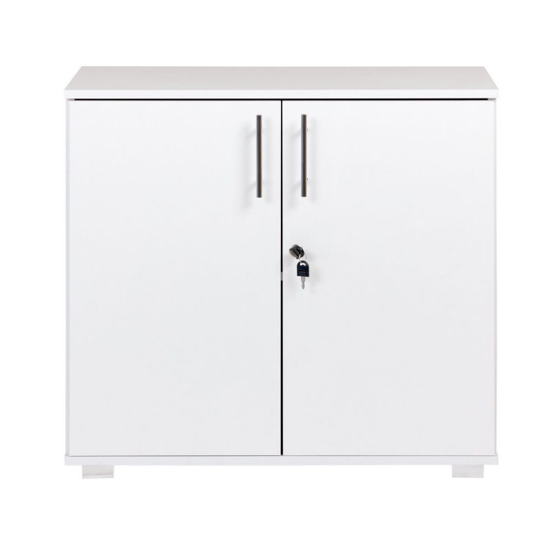 sd iv07 white 2 door storage cabinet locking doors front
