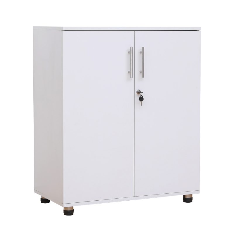 sd iv18 white 2 door storage cabinet with locking doors