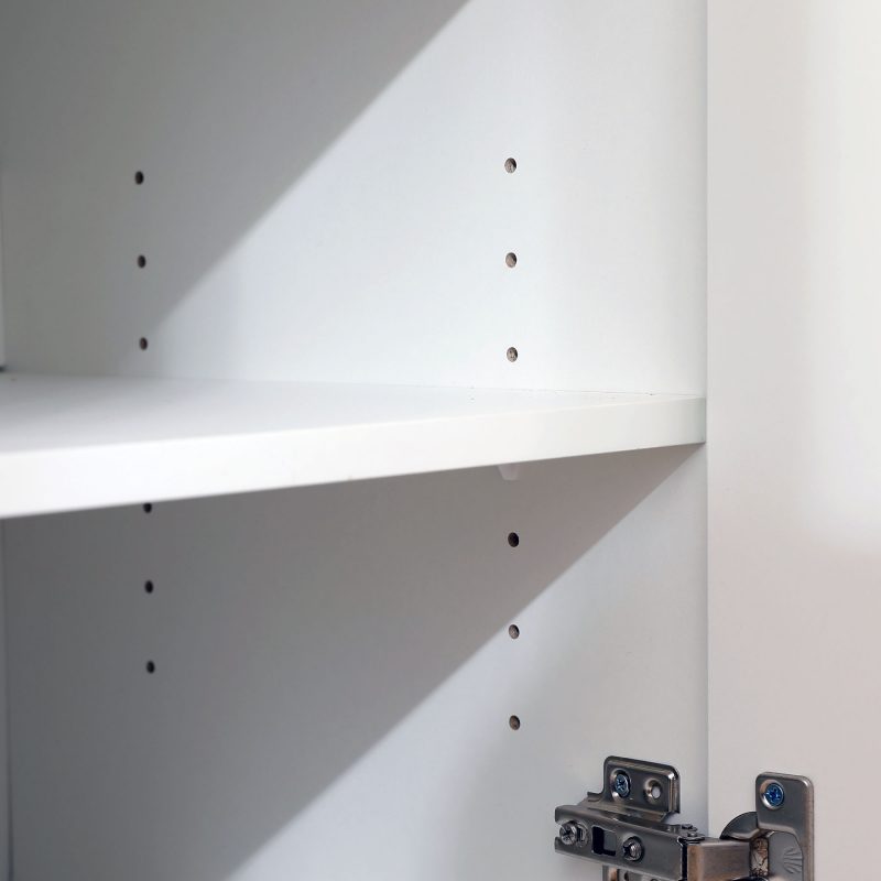 sd iv18 white 2 door storage cabinet with locking doors 895mm