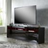 tvts2000 large black tv cabinet for up to 85″ screens