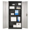 fc a18 grey & black 2 door steel storage cabinet 1850mm