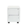 fyd m 02 white 2 drawer under desk mobile pedestal