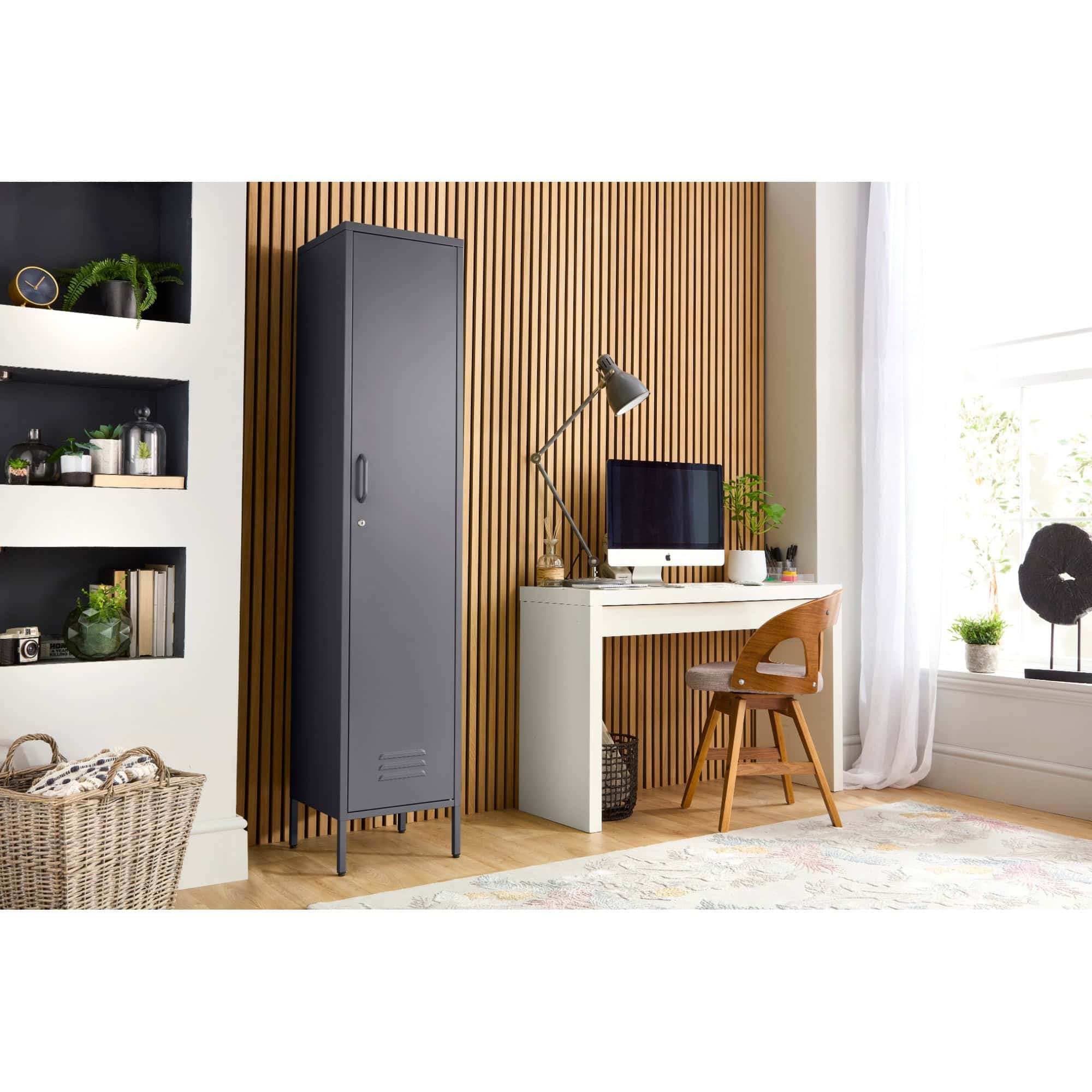 lc 01 grey 1 door metal locker cabinet 1800mm