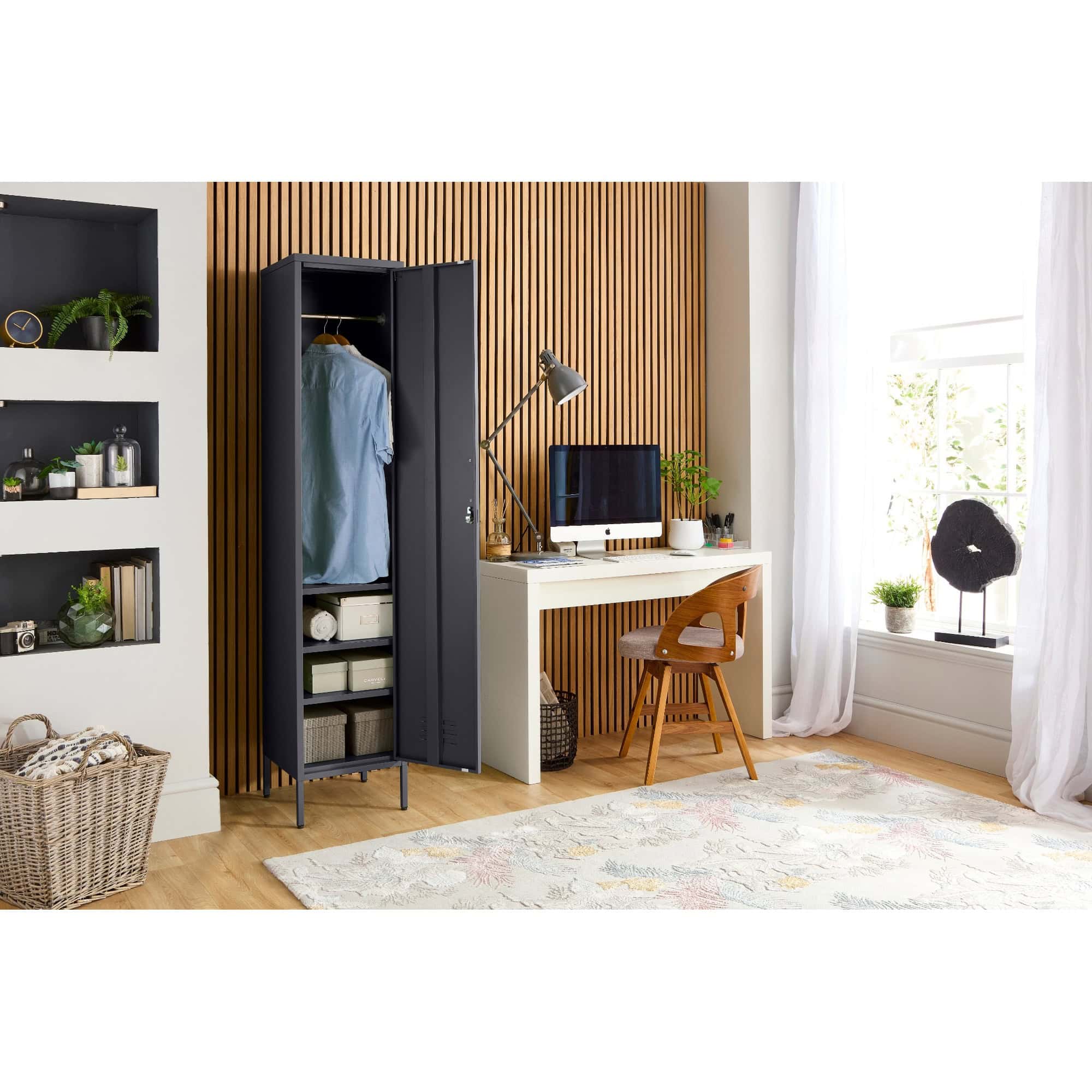 lc 01 grey 1 door metal locker cabinet 1800mm