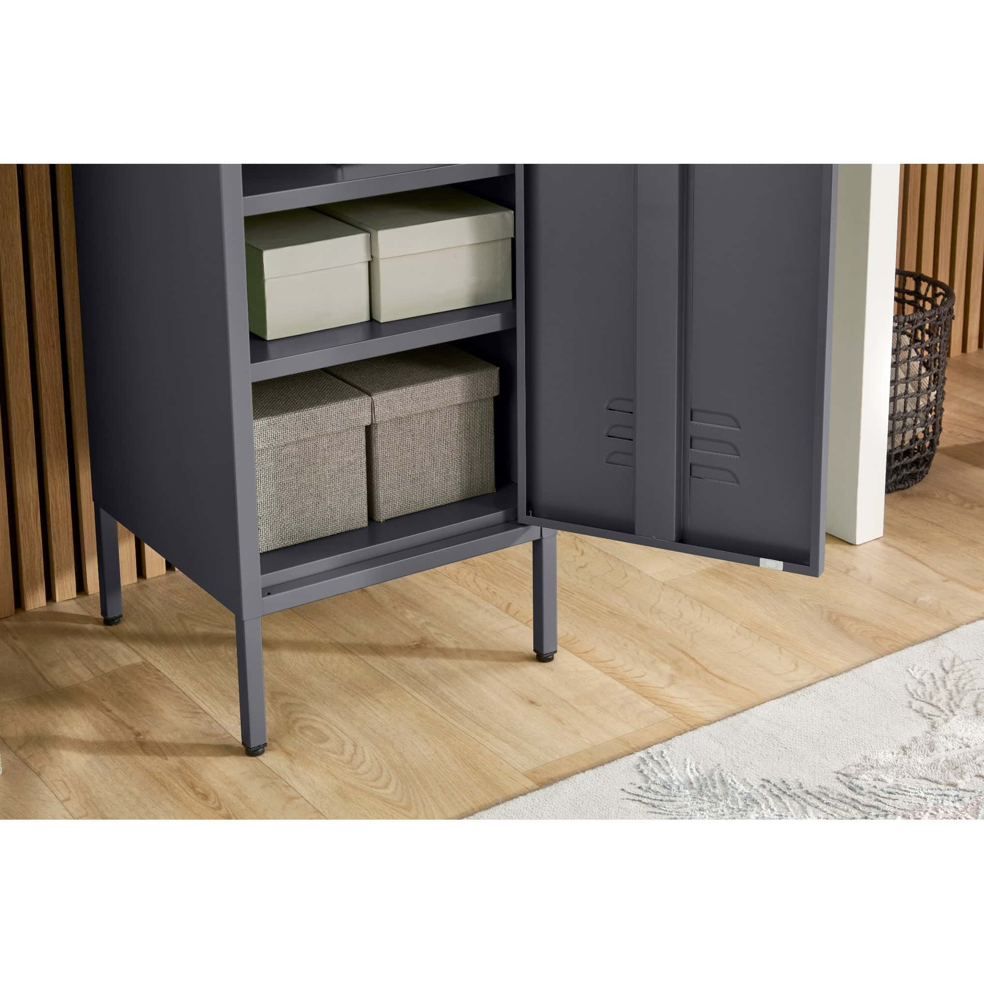 lc 01 grey 1 door metal locker cabinet 1800mm