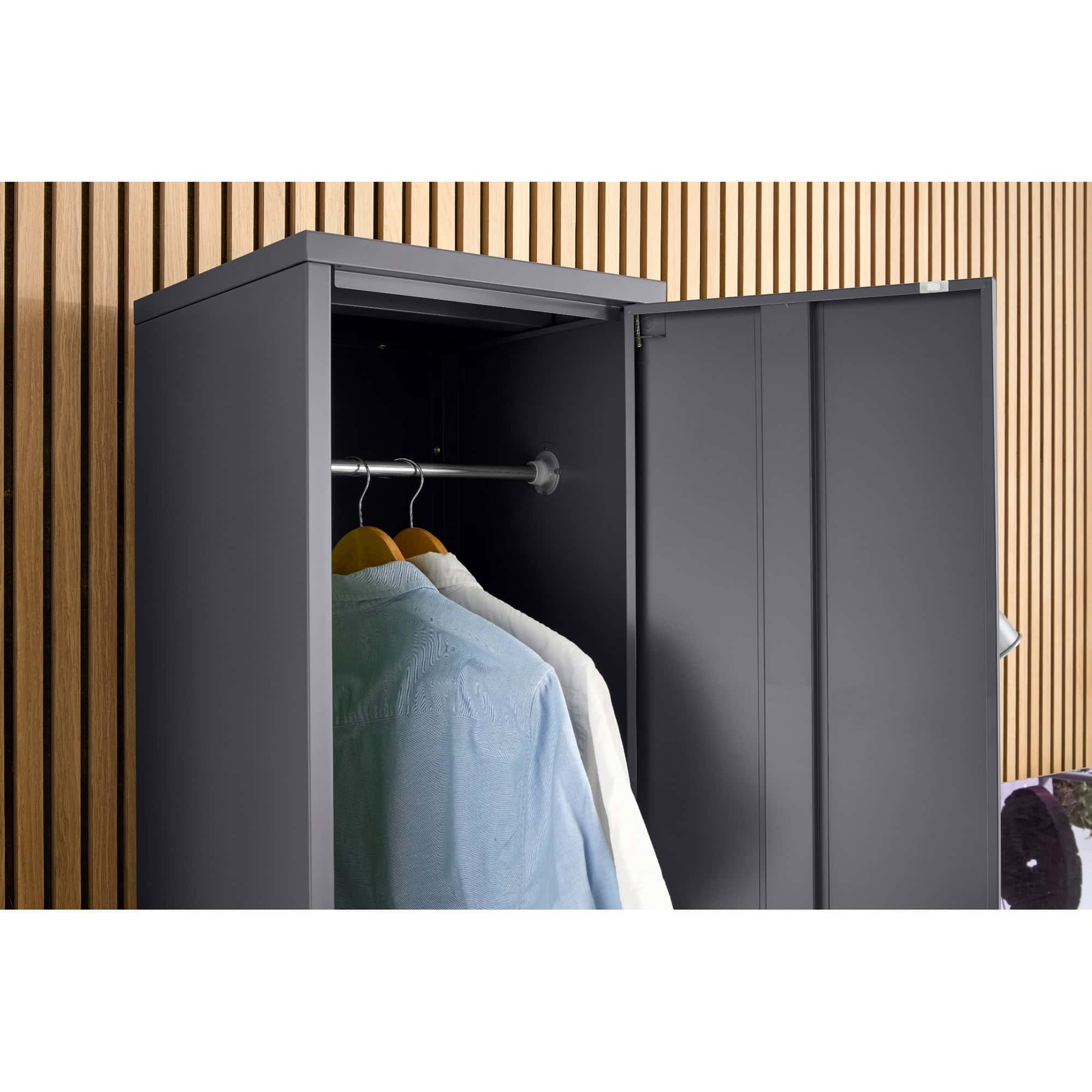 lc 01 grey 1 door metal locker cabinet 1800mm