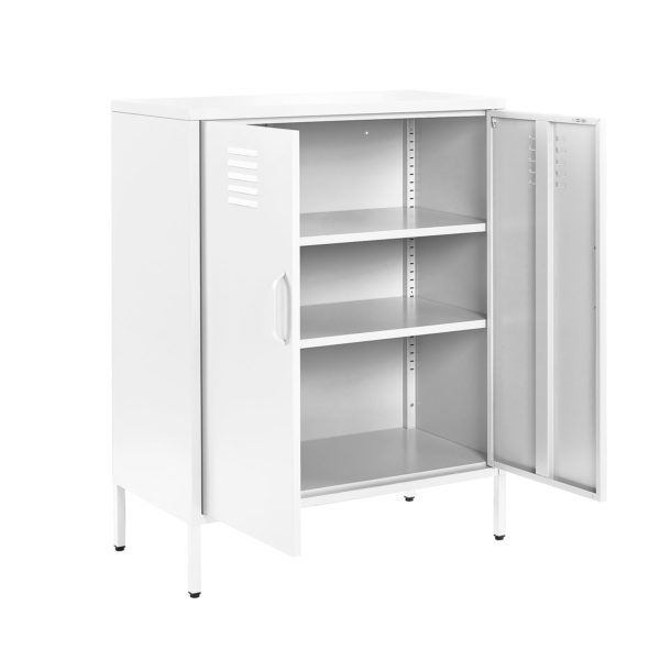 st 01 white 2 door metal storage cabinet 1010mm
